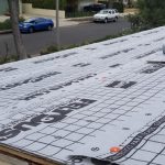 FeltBuster® Synthetic Roofing Felt Applied Before Adding Roofing Shingles